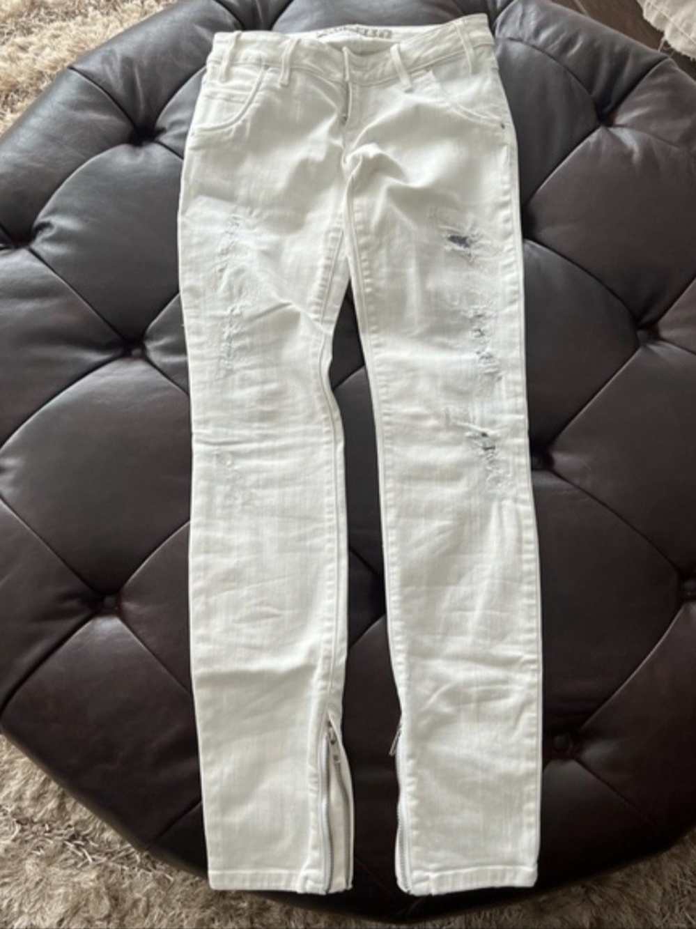 Guess Low-rise Distressed Skinny Jeans